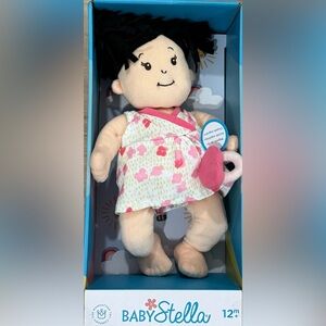 Baby Stella Plush Doll with Pink Floral Dress